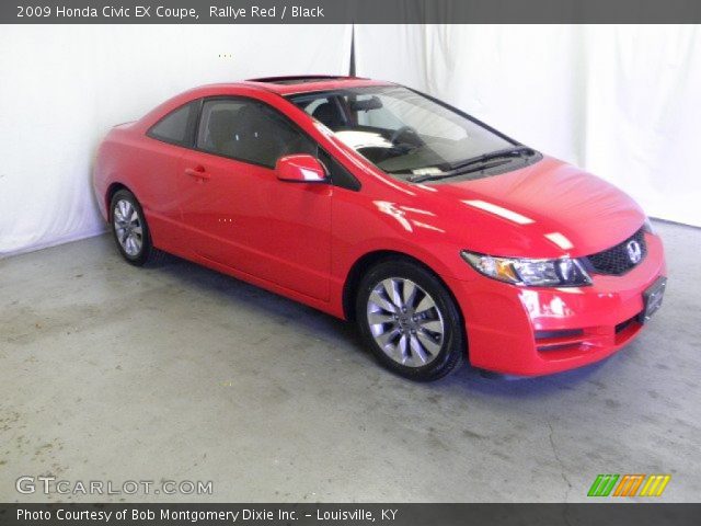 2009 Honda Civic EX Coupe in Rallye Red