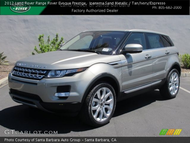 2012 Land Rover Range Rover Evoque Prestige in Ipanema Sand Metallic