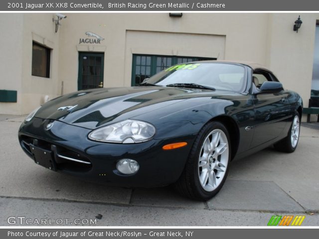 2001 Jaguar XK XK8 Convertible in British Racing Green Metallic