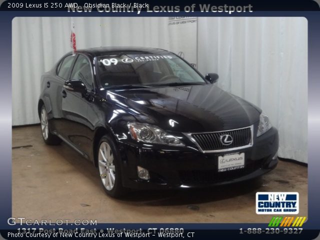 2009 Lexus IS 250 AWD in Obsidian Black
