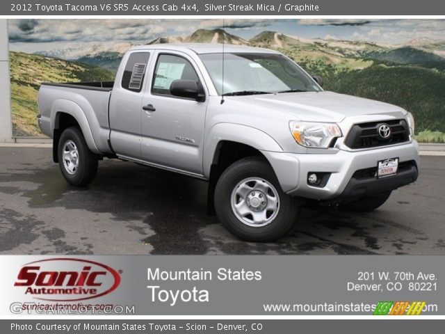 2012 Toyota Tacoma V6 SR5 Access Cab 4x4 in Silver Streak Mica