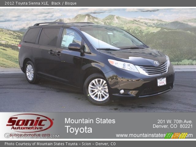 2012 Toyota Sienna XLE in Black