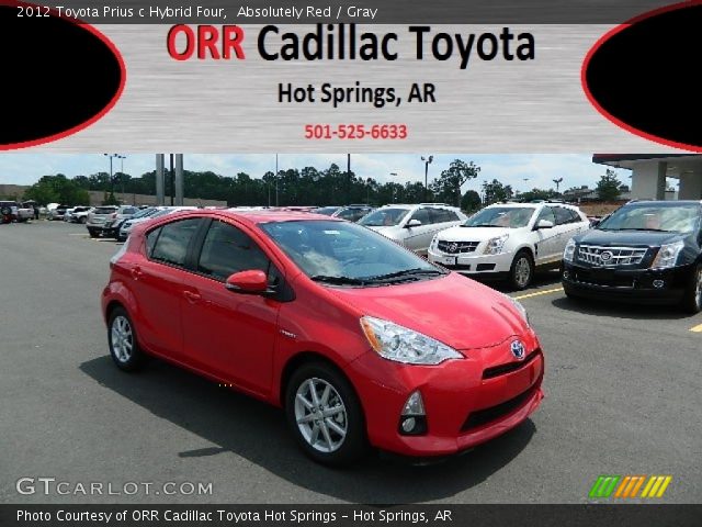 2012 Toyota Prius c Hybrid Four in Absolutely Red