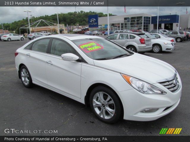 2013 Hyundai Sonata Limited in Shimmering White
