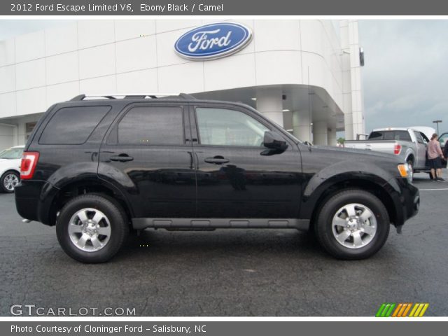 2012 Ford Escape Limited V6 in Ebony Black