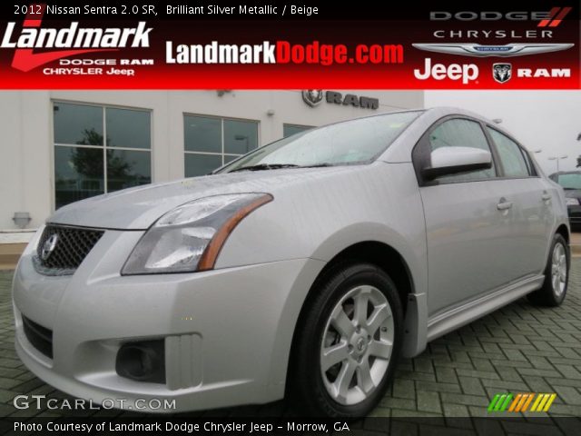 2012 Nissan Sentra 2.0 SR in Brilliant Silver Metallic