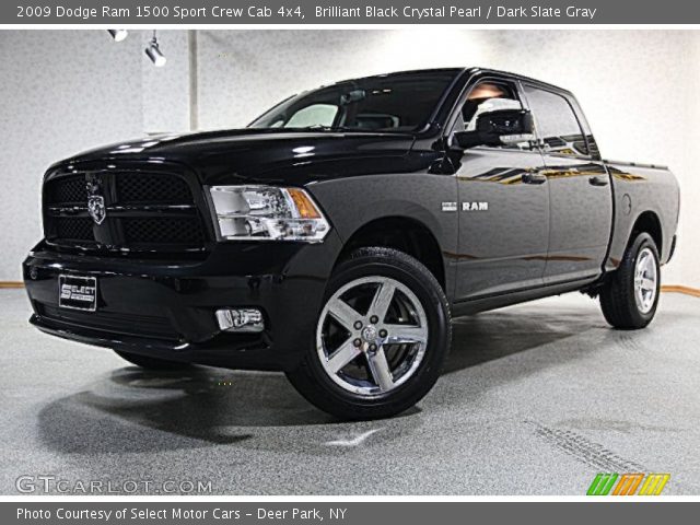 2009 Dodge Ram 1500 Sport Crew Cab 4x4 in Brilliant Black Crystal Pearl