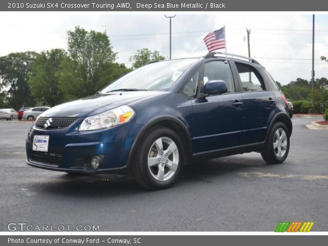 2010 Suzuki SX4 Crossover Touring AWD in Deep Sea Blue Metallic