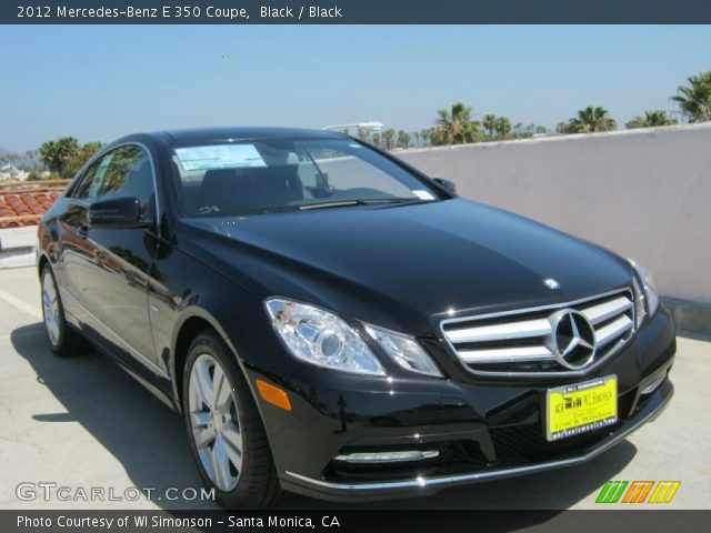 2012 Mercedes-Benz E 350 Coupe in Black