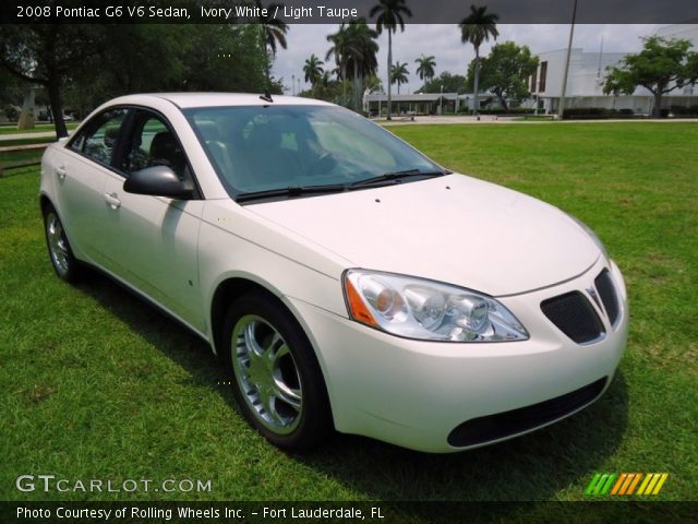 2008 Pontiac G6 V6 Sedan in Ivory White