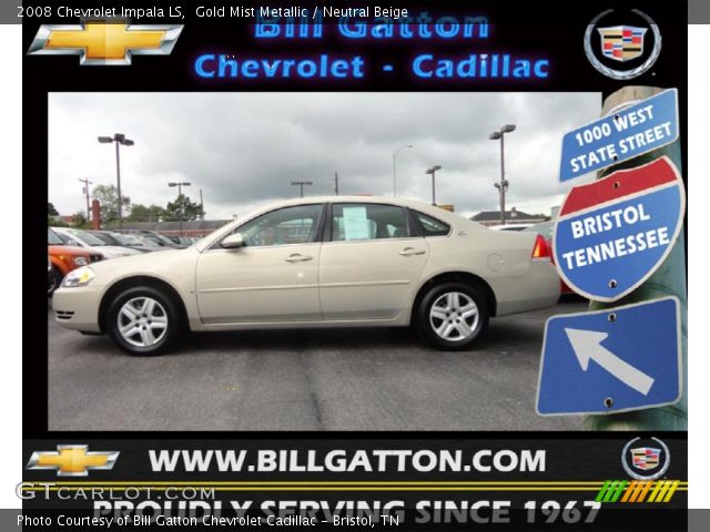 2008 Chevrolet Impala LS in Gold Mist Metallic