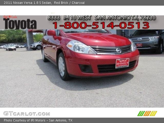 2011 Nissan Versa 1.8 S Sedan in Red Brick