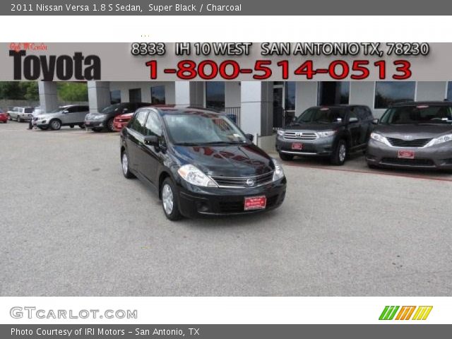 2011 Nissan Versa 1.8 S Sedan in Super Black