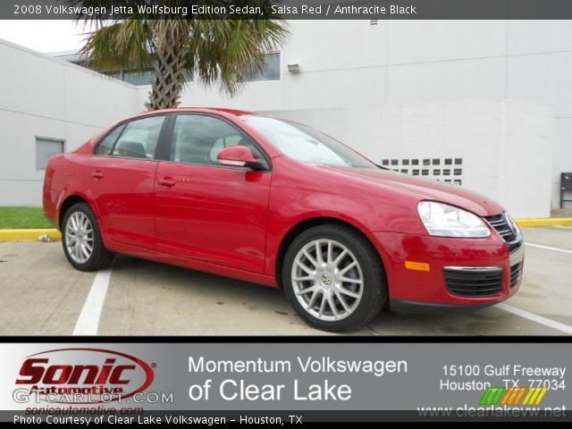 2008 Volkswagen Jetta Wolfsburg Edition Sedan in Salsa Red