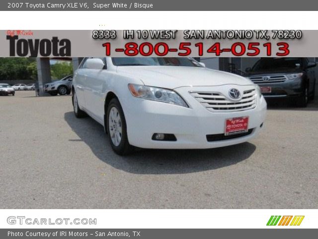2007 Toyota Camry XLE V6 in Super White