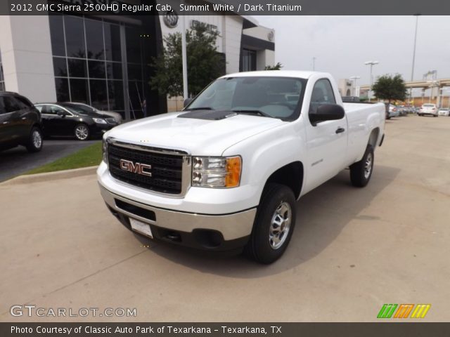 2012 GMC Sierra 2500HD Regular Cab in Summit White