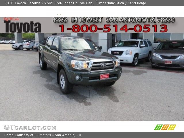 2010 Toyota Tacoma V6 SR5 PreRunner Double Cab in Timberland Mica
