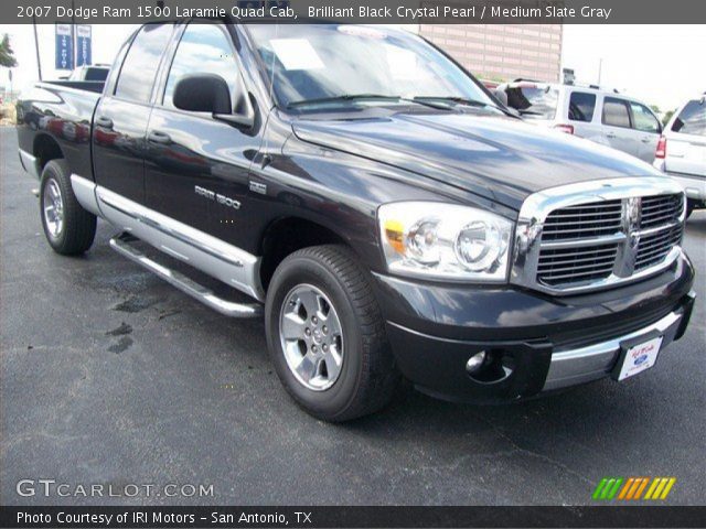 2007 Dodge Ram 1500 Laramie Quad Cab in Brilliant Black Crystal Pearl