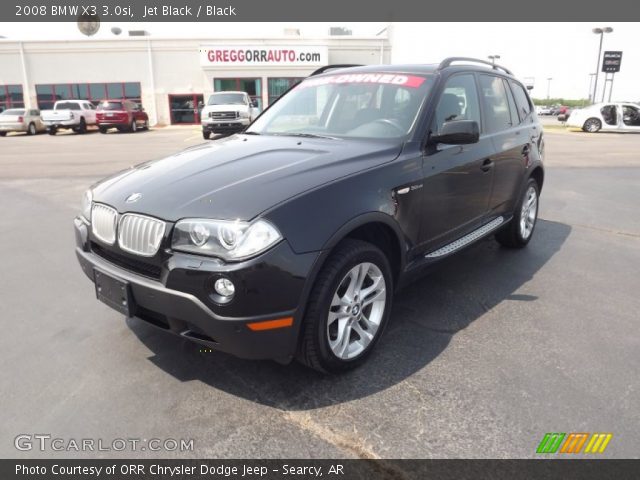 2008 BMW X3 3.0si in Jet Black