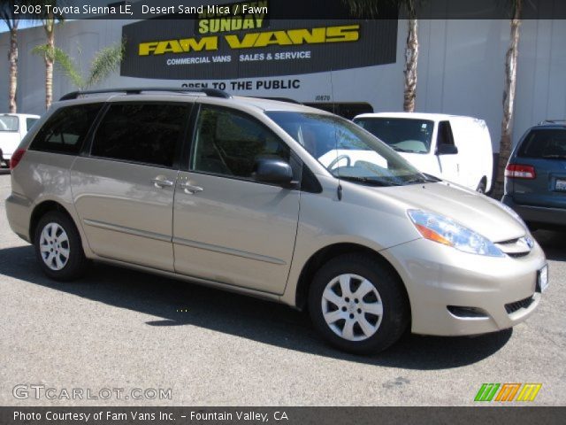 2008 Toyota Sienna LE in Desert Sand Mica