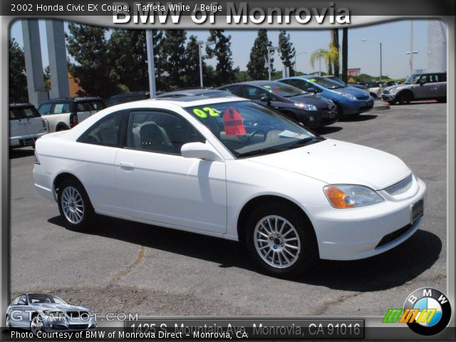 2002 Honda civic coupe white