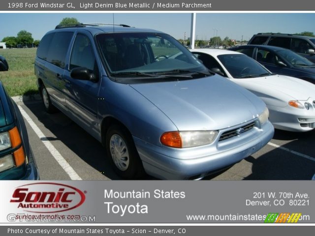 1998 Ford Windstar GL in Light Denim Blue Metallic