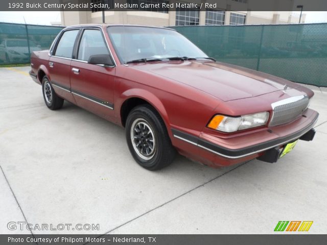 1992 Buick Century Special Sedan in Medium Garnet Red Metallic