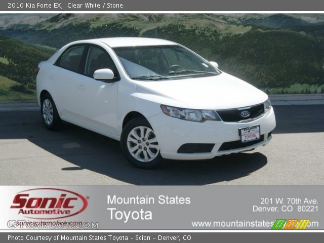 2010 Kia Forte EX in Clear White