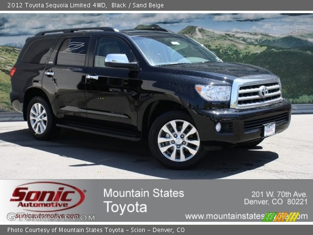 2012 Toyota Sequoia Limited 4WD in Black