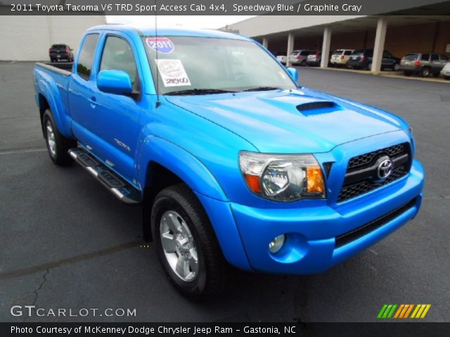 2011 Toyota Tacoma V6 TRD Sport Access Cab 4x4 in Speedway Blue