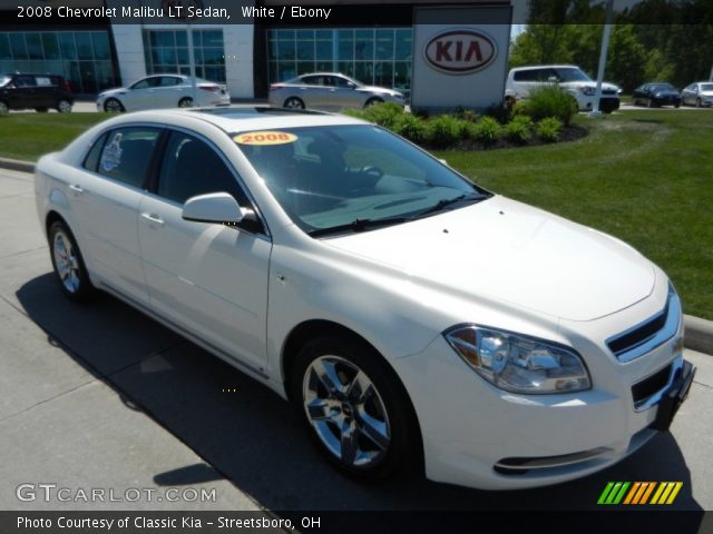 2008 Chevrolet Malibu LT Sedan in White