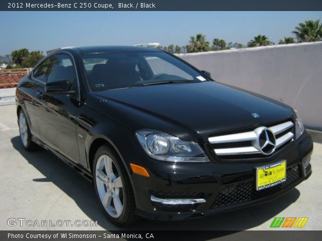 2012 Mercedes-Benz C 250 Coupe in Black