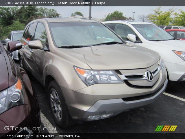2007 Acura MDX Technology in Desert Rock Metallic