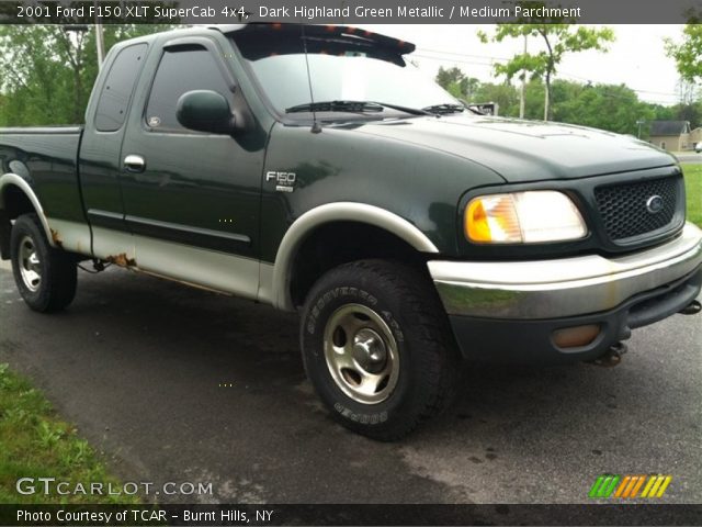 2001 Ford F150 XLT SuperCab 4x4 in Dark Highland Green Metallic