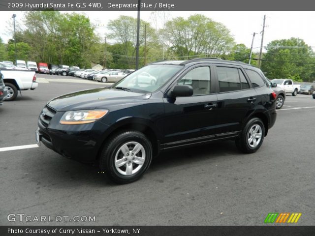 2009 Hyundai Santa Fe GLS 4WD in Deepwater Blue