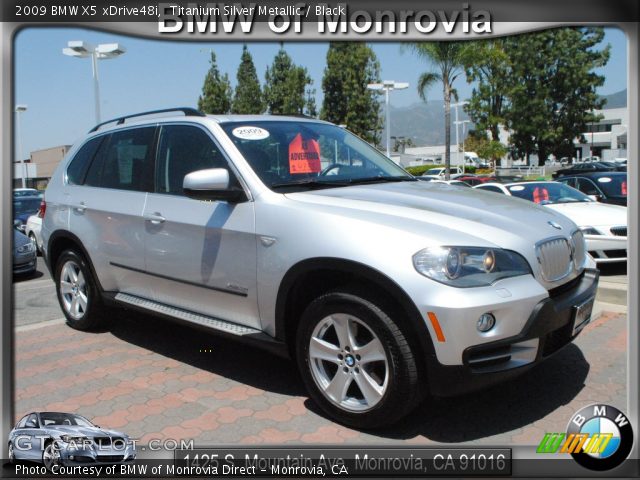 2009 BMW X5 xDrive48i in Titanium Silver Metallic