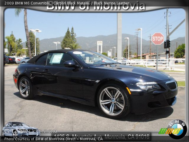 2009 BMW M6 Convertible in Carbon Black Metallic