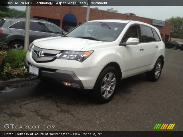 2009 Acura MDX Technology in Aspen White Pearl