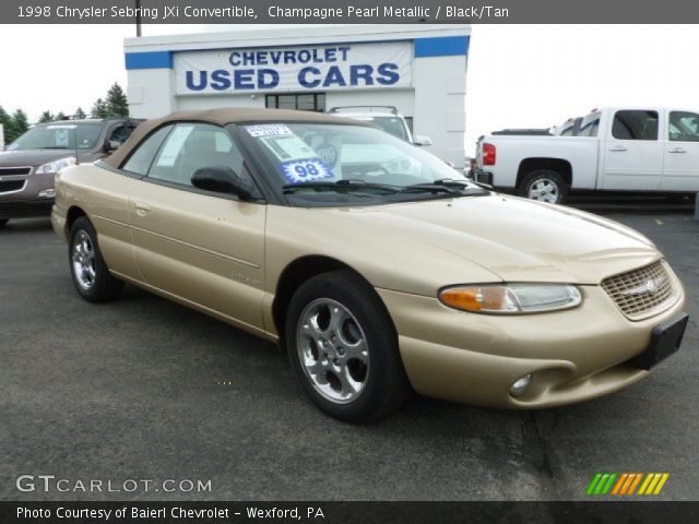 1998 Chrysler Sebring JXi Convertible in Champagne Pearl Metallic