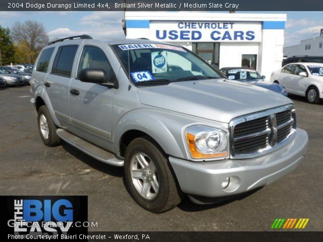 2004 Dodge Durango Limited 4x4 in Brilliant Silver Metallic