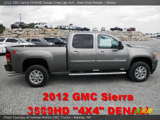 2012 GMC Sierra 3500HD Denali Crew Cab 4x4 in Steel Gray Metallic
