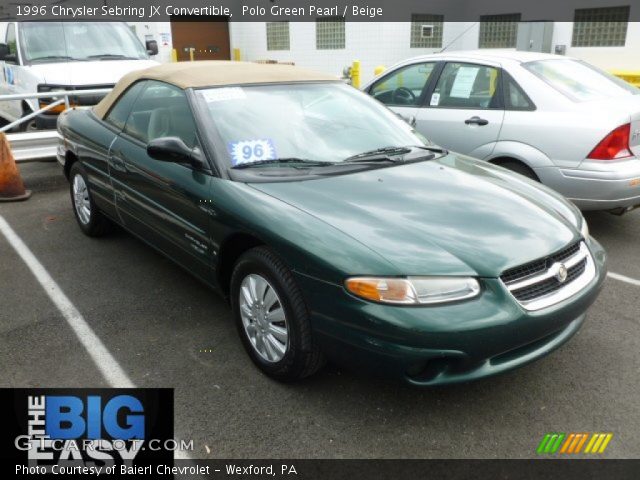 1996 Chrysler Sebring JX Convertible in Polo Green Pearl