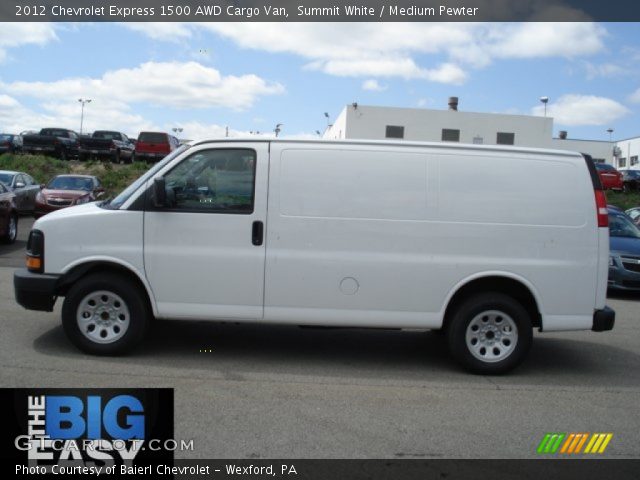 2012 Chevrolet Express 1500 AWD Cargo Van in Summit White