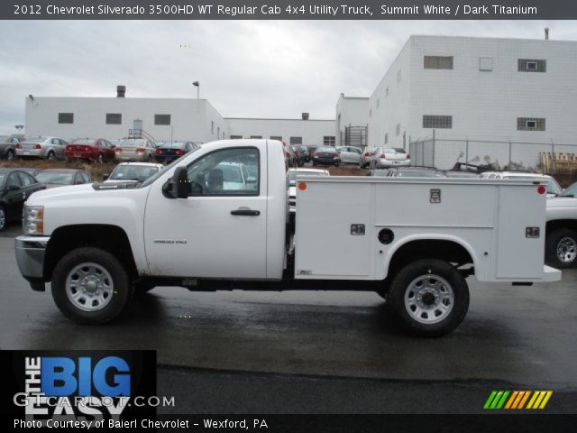 2012 Chevrolet Silverado 3500HD WT Regular Cab 4x4 Utility Truck in Summit White