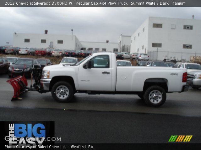 2012 Chevrolet Silverado 3500HD WT Regular Cab 4x4 Plow Truck in Summit White