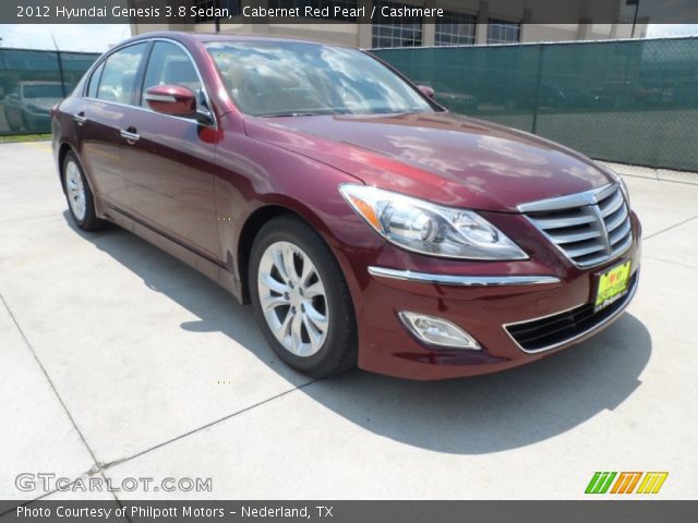 2012 Hyundai Genesis 3.8 Sedan in Cabernet Red Pearl