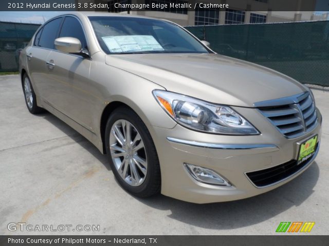 2012 Hyundai Genesis 3.8 Sedan in Champagne Beige Metallic