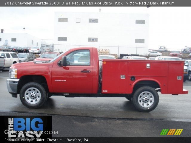 2012 Chevrolet Silverado 3500HD WT Regular Cab 4x4 Utility Truck in Victory Red