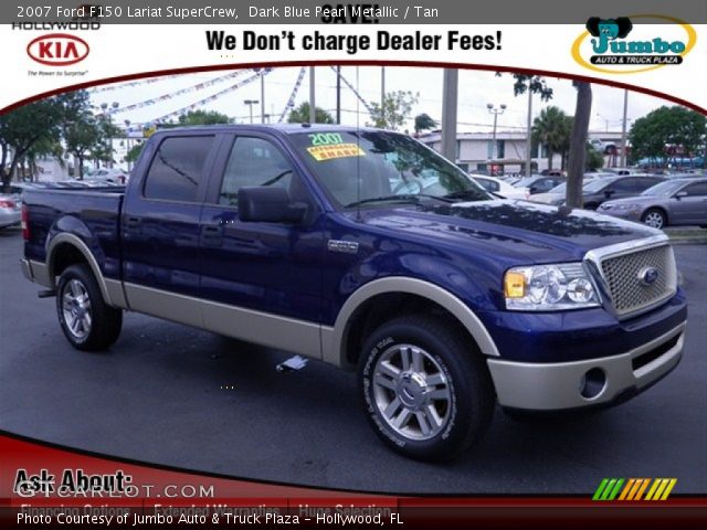 2007 Ford F150 Lariat SuperCrew in Dark Blue Pearl Metallic