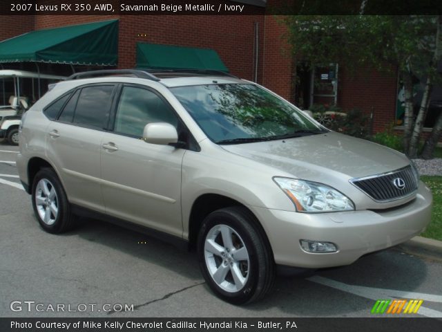 2007 Lexus RX 350 AWD in Savannah Beige Metallic